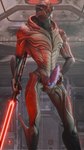 alien_genitalia big_penis erection genitals holding_object knot male penis solo standing weapon myackao bioware electronic_arts mass_effect alien turian 3d_(artwork) 9:16 digital_media_(artwork) hi_res