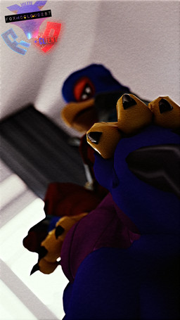 avian_feet feet foot_fetish foot_focus genitals looking_down looking_pleasured male male/male talon_fetish talonjob talons toes rookieanimator210 nintendo star_fox falco_lombardi avian 3d_(artwork) absurd_res digital_media_(artwork) hi_res