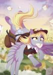2019 clothed clothed_feral clothing cutie_mark derpy_hooves_(mlp) digital_media_(artwork) dvixie english_text envelope equid equine feral friendship_is_magic hasbro hat headgear headwear hi_res hooves mammal mouth_hold my_little_pony mythological_creature mythological_equine mythology outside pegasus solo text underhoof wings