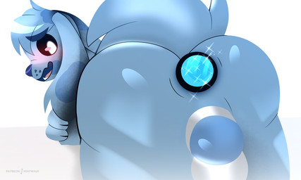 ahegao anal anal_penetration anthro anus arm_support balls bangs black_eyes blue_balls blue_body blue_fur blue_nose blush bubble_butt butt buttplug buttplug_in_ass buttplug_insertion chastity_cage chastity_device femboy flushed fur gem genitals jewel_buttplug leaning_on_elbow long_ears looking_back looking_pleasured male markings nude object_in_ass open_mouth penetration penis plug_(sex_toy) plug_insertion presenting presenting_anus presenting_hindquarters raised_tail rear_view sex_toy sex_toy_in_ass sex_toy_insertion simple_background solo spots spotted_body tail tongue toony unusual_eyes walk-w-igny alfred_killian_(walk-w-igny) marshall_(marshallp) bird_dog canid canine canis domestic_dog hunting_dog mammal spaniel 2022 digital_drawing_(artwork) digital_media_(artwork) hi_res lineless