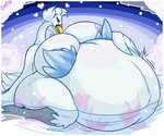 2020 6:5 anatid anseriform anserinae anthro anthrofied areola areola_slip avian beak belly belly_inflation belly_overhang big_belly big_breasts bird blue_areola blue_body blue_eyes blue_feathers blue_nipples blush border breast_expansion breasts curvy_figure dated ditto_(pokemon) expansion eyelashes feathered_wings feathers female generation_1_pokemon generation_5_pokemon group hand_on_belly heart_symbol huge_belly huge_breasts huge_thighs hyper hyper_belly inflation leonkatlovre looking_aside looking_at_viewer morbidly_obese morbidly_obese_anthro morbidly_obese_female multicolored_body multicolored_feathers navel nintendo nipple_slip nipples non-mammal_breasts nude obese obese_anthro obese_female open_beak open_mouth open_smile outie_navel overweight overweight_anthro overweight_female partially_submerged pokemon pokemon_(species) pokemorph pseudo_clothing side_view signature size_difference smile solo_focus swan swanna thick_thighs tongue water white_body white_border white_feathers wide_hips wings yellow_beak