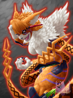angry anthro arm_tuft armor big_breasts biped black_sclera bodily_fluids breasts chest_tuft claws clothing crying facial_markings featureless_crotch female fluffy fur hair head_markings legwear markings mouth_closed multicolored_body multicolored_fur muscular muscular_female open_mouth orange_body orange_fur outline pupils shoulder_tuft simple_background solo tears thick_thighs tuft unusual_eyes unusual_pupils white_body white_fur wrist_tuft reiko_lupus bandai_namco digimon digimon_ghost_game digimon_(species) domestic_cat felid feline felis maine_coon mammal meicrackmon_vicious_mode 2022 3:4 absurd_res digital_media_(artwork) digital_painting_(artwork) hi_res painting_(artwork)