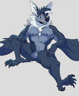 anthro armpit_tuft balls big_ears erection genitals humanoid_genitalia humanoid_penis looking_at_viewer male muscular muscular_anthro muscular_male neck_tuft nipples nude nude_anthro nude_male penis pubes simple_background sitting smile solo spread_legs spreading teeth tuft winged_arms wings heromule bat mammal 2024 hi_res
