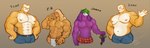 anthro anthrofied food group horn male muscular muscular_male entitropy jammy_(entitropy) loaf_(entitropy) pb_(entitropy) toaf_(entitropy) food_creature absurd_res hi_res andromorph_(lore) trans_(lore) trans_man_(lore)