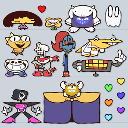 4_fingers ambiguous_gender anthro barefoot big_head blue_heart bone clothed clothing feet fingers fully_clothed green_heart heart_symbol horn machine open_mouth orange_heart purple_heart red_heart skeleton teeth yellow_teeth yarcraft undertale undertale_(series) asgore_dreemurr flowey_the_flower mettaton mettaton_ex monster_kid papyrus_(undertale) sans_(undertale) toriel aquatic boss_monster_(undertale) bovid caprine ghost human humanoid mammal reptile robot robot_humanoid scalie spirit 1:1 2025 absurd_res hi_res