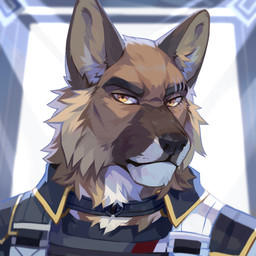 anthro black_nose blurred_background brown_body brown_fur cheek_tuft clothed clothing detailed_background eye_scar facial_scar facial_tuft front_view fur grey_clothing grey_topwear looking_at_viewer male mouth_closed neck_tuft orange_eyes scar solo topwear tuft unsigned white_body white_clothing white_fur white_topwear corzh77 canid canine canis domestic_dog german_shepherd herding_dog mammal pastoral_dog 1:1 absurd_res bust_portrait detailed hi_res icon portrait