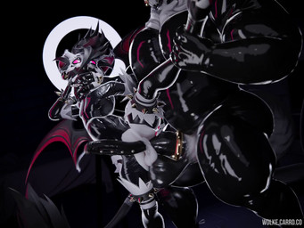 abdominal_bulge accessory ahegao anal anal_penetration anthro asphyxiation balls big_balls big_penis choking clothing cock_ring duo flexible genitals hair huge_penis jewelry latex long_penis looking_pleasured male male/male male_penetrating muscular on_one_leg one_leg_up penetration penis penis_accessory penis_jewelry raised_leg ring_light rough_sex sex size_difference splits spread_legs spreading standing standing_sex tight_clothing vertical_splits wolke khaz_hollows_(character) wolke_(character) bat canid canine canis domestic_cat domestic_dog felid feline felis hybrid keeshond mammal spitz 3d_(artwork) 3d_animation 4:3 animated digital_media_(artwork) no_sound short_playtime video