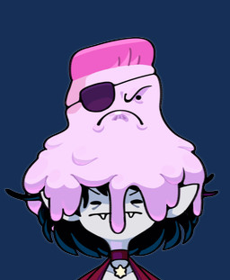 alternative_fashion black_hair bob_cut candy choker clothed clothing dessert dripping duo eye_patch eyebrows eyewear fangs female food frown goth hair humanoid_pointy_ears jewelry necklace not_furry pink_body pink_hair pointy_ears teeth tomboy toony topwear discount-supervillain adventure_time cartoon_network fionna_and_cake fionna_and_cake_(franchise) marceline_abadeer princess_bubblegum candy_people_(at) demon food_creature goo_creature humanoid living_candy mammal vampire alpha_channel digital_media_(artwork)