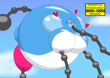 air_inflation anthro ball_inflation balls balls_expansion belly belly_expansion belly_inflation big_balls big_belly big_moobs big_penis blue_body blue_fur blush body_inflation cat_tail ear_tuft expansion floating fur gender_symbol genital_expansion genitals heart_symbol helium_inflation hose hose_in_butt hose_in_mouth hose_in_nipple hose_in_urethra hose_inflation huge_balls huge_belly huge_moobs huge_penis hyper hyper_balls hyper_belly hyper_genitalia hyper_moobs hyper_penis immobile inflation male moob_expansion moobs penis penis_expansion propertization puffed_cheeks red_eyes simple_background solo spherical_inflation submissive submissive_male swelling symbol thick_thighs tuft tufted_hair whiskers y_nose maykiah atlus five_nights_at_freddy's five_nights_at_freddy's:_security_breach megami_tensei persona_(series) persona_5 scottgames sega steel_wool_studios maykiah_the_hybrid morgana_(persona) roxanne_wolf bear domestic_cat felid feline felis hybrid lagomorph leporid mammal rabbit 2025 hi_res