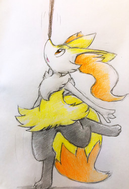 3_fingers 3_toes ambiguous_anthro ambiguous_gender anthro arm_tuft balancing big_tail biped black_body cheek_tuft chest_tuft digitigrade dipstick_tail facial_tuft featureless_crotch feet fingers fur hip_tuft inner_ear_fluff looking_up markings motion_lines multicolored_body multicolored_fur nude_ambiguous nude_anthro on_one_leg open_mouth orange_body orange_eyes orange_fur orange_inner_ear_fluff orange_nose orange_tail_tip pointy_ears prick_ears shoulder_tuft side_view simple_background solo standing stick tail tail_markings tapering_snout three-quarter_view toes tongue tuft two_tone_tail white_background white_body white_fur yellow_body yellow_fur yellow_tail eiroru nintendo pokemon braixen canid generation_6_pokemon mammal pokemon_(species) 2019 colored colored_pencil_(artwork) full-length_portrait graphite_(artwork) hi_res japanese_description portrait shaded traditional_media_(artwork) translated_description