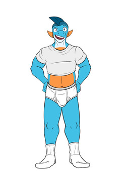 anthro belly briefs bulge clothing crop_top footwear grey_clothing grey_crop_top grey_shirt grey_topwear humanoid_hands male navel shirt smile smiling_at_viewer socks solo teeth tighty_whities topwear underwear white_briefs white_clothing white_footwear white_socks white_underwear fuze nintendo pokemon gao_(fuze) generation_3_pokemon marshtomp pokemon_(species) 3:4 hi_res