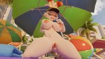 anthro areola ball beach big_breasts bodily_fluids breasts clothing dessert detailed_background drooling female food genitals hat headgear headwear ice_cream nipples nude orange_areola orange_eyes orange_nipples orange_pussy palm_tree parasol plant pokemorph public pussy saliva solo spread_legs spreading towel tree white_body romandoom valorlynz_(modeler) blender_cycles nintendo pokemon bunni_(valorlynz) fan_character generation_8_pokemon lagomorph mammal pokemon_(species) scorbunny 3d_(artwork) blender_(artwork) digital_media_(artwork) hi_res