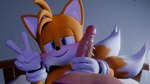 2_tails anthro bed bedroom_eyes blush duo first_person_view furniture genitals gesture hand_gesture handjob looking_at_viewer male male/male multi_tail narrowed_eyes on_bed penile penis seductive sex tail v_sign twintails3d sega sonic_the_hedgehog_(series) miles_prower sonic_the_hedgehog canid canine fox mammal 16:9 3d_(artwork) digital_media_(artwork) hi_res widescreen