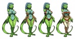 anthro bikini breasts clothed clothing female genitals navel nipples non-mammal_breasts non-mammal_nipples nude pussy skimpy solo sub-tympanic_shield swimwear tail tight_clothing two-piece_swimsuit bittenhard quest_for_fun vixine_comics vixine zandria iguana iguanid lizard reptile scalie