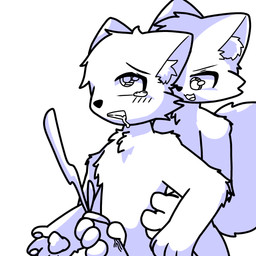 anthro bodily_fluids cuddling cum cumshot duo ejaculation fluffy forced genital_fluids genitals holding_penis male male/male masturbation paws penis rape sex tears dekato_(artist) canid canine canis domestic_cat felid feline felis mammal wolf 1:1 character_request hi_res line_art monochrome