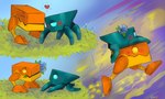 duo female feral geometry love male male/female romantic lince11 geometry_dash absalon_(lince11) delaine_(lince11) absurd_res hi_res