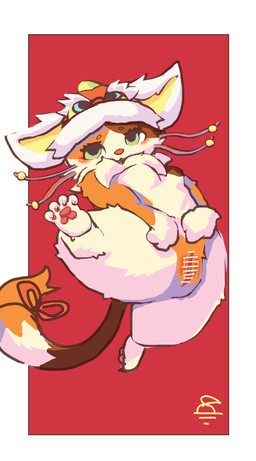 calico_pattern censor_bar censored_genitalia censored_vulva female feral fur genitals looking_at_viewer pawpads paws simple_background solo spread_legs spreading vulva strawbdragon league_of_legends riot_games tencent firecracker_yuumi yuumi_(lol) calico_cat domestic_cat felid feline felis mammal absurd_res censored hi_res