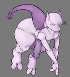 2_toes anthro barefoot big_butt butt feet foreskin genitals humanoid_genitalia humanoid_penis levitating male nude paws penis solo thick_penis thick_thighs toes wide_hips locitony nintendo pokemon generation_1_pokemon legendary_pokemon mewtwo pokemon_(species)