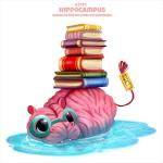 ambiguous_gender black_eyes book book_stack bookmark brain eyewear feral glasses humor organs pun simple_background solo text water white_background piper_thibodeau brain_creature common_hippopotamus hippopotamid mammal 1:1 digital_media_(artwork) digital_painting_(artwork) english_text url