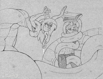 apode box breasts clothed clothing coiling container duo female female/female food hair hyper hyper_tongue legless long_tongue monster_girl_(genre) not_furry pizza pizza_box serpentine simple_background size_difference split_form tail tongue tongue_out topwear tacokurt gillian_(greenknight98) draconcopode human humanoid lamia mammal reptile scalie snake hi_res monochrome sketch