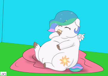 1_horn animal_genitalia bedding blanket brown_hooves crossgender cutie_mark eyelashes eyes_closed feathered_wings feathers feral ftm_crossgender fur genitals hair hooves horn leg_markings male male_feral markings multicolored_hair multicolored_tail overweight overweight_feral sheath simple_background sitting smile solo sucking tail text white_body white_fur white_horn white_wings wings young young_feral young_male z05 fluffy_pony friendship_is_magic hasbro my_little_pony mythology princess_celestia_(mlp) equid equine fluffy_pony_(species) mammal mythological_creature mythological_equine winged_unicorn 2025 absurd_res artist_name digital_media_(artwork) hi_res shaded