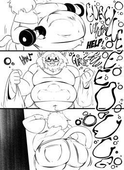 abdominal_bulge anthro anthro_pred belly big_belly big_butt bone bottom_heavy butt cheeky claws deep_navel duo feet huge_belly huge_hips huge_thighs jock male male/male muscular navel nerd overweight overweight_male solo swallowed_alive swallowing tail text thick_thighs three-quarter_view toe_claws vore vore_implied wide_hips fiwzycat! animal_humanoid cat_humanoid domestic_cat felid felid_humanoid feline feline_humanoid felis humanoid mammal mammal_humanoid pantherine pantherine_humanoid tiger tiger_humanoid absurd_res black_and_white comic digital_media_(artwork) english_text full-length_portrait hi_res monochrome portrait