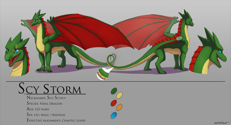 2014 blue_eyes claws clean_edit dragon feral green_dragon male model_sheet muscles nude open_mouth scalie scar scy_storm_(character) sefeiren solo wings
Rating: Safe
Score: 5
User: ScyStorm
Date: March 28, 2014