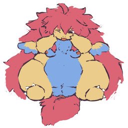 alternate_species animal_genitalia anthro blep breasts cloaca female furrification genitals hair nipples one_eye_closed overweight overweight_anthro red_hair small_breasts small_wings solo tongue tongue_out wings petday european_mythology mythology your_turn_to_die nao_egokoro dragon mythological_creature mythological_scalie scalie western_dragon 1:1 hi_res