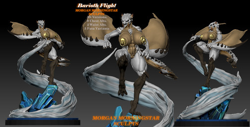 anthro areola big_breasts big_butt breasts butt claws dominant fangs female fur genitals gynomorph horn huge_breasts intersex intimidation kick looking_at_viewer membrane_(anatomy) membranous_wings muscular muscular_anthro nipple_fetish nipple_penetration nipple_piercing nipple_play nipple_plugs nipples nude penetration piercing plug_(sex_toy) scales sex_toy solo spread_wings tail teeth thick_thighs vulva wide_hips wings morgan_morningstar capcom european_mythology monster_hunter mythology barioth dragon fanged_wyvern flying_wyvern mammal monster mythological_creature mythological_scalie scalie western_dragon wyvern