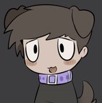 ambiguous_gender blush brown_hair button_ears chibi clothing collar floppy_ears hair shirt smile solo tail tail_motion tailwag toony topwear pupifish clinical_trial lee_smith animal_humanoid canid canid_humanoid canine canine_humanoid dog_humanoid humanoid mammal mammal_humanoid 2d_animation animated low_res motion_tweening