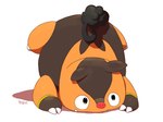 anthro ass_up humor jack-o'_pose male orange_body overweight overweight_male pose solo you_tried hijirinoyuta nintendo pokemon domestic_pig generation_5_pokemon mammal pignite pokemon_(species) suid suine sus_(pig)