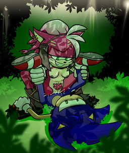 amazon_position anthro blue_body bodily_fluids boots breasts clothing cum cum_inside duo female footwear genital_fluids genitals gloves green_eyes grin handwear legs_up male male/female markings outside pink_body pubes sex shoes smile tribal tribal_markings vulva voidsdroids netflix sega sonic_prime sonic_the_hedgehog_(series) amy_rose sonic_the_hedgehog thorn_rose_(sonic) eulipotyphlan hedgehog mammal hi_res