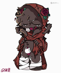 age_difference animated_gif anthro duo male younger_male green_tea_(artist) don't_starve klei_entertainment webber human humanoid mammal animated hi_res short_playtime