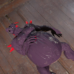 abs absorption_vore anthro anthro_pred anthro_prey antlers belly big_belly bodily_fluids butt dripping duo fangs goo_drip horn larger_anthro larger_male larger_pred male male_pred male_prey muscular muscular_anthro muscular_male pecs purple_body purple_flesh red_eyes sharp_teeth size_difference slime smaller_anthro smaller_male soft_vore spiked_tail spikes spikes_(anatomy) squeezing tail teeth vore willing_pred willing_prey daffi mythology devourer_(razor_koopa) deer dragon goo_creature goo_dragon mammal mythological_creature mythological_scalie scalie 1:1 3d_(artwork) digital_media_(artwork)