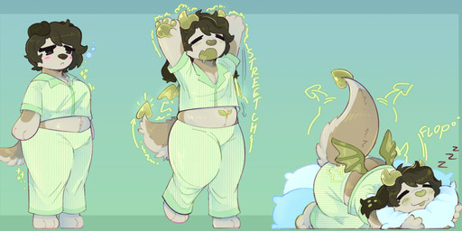 anthro barefoot clothing feet female ftm_transformation gender_transformation green_background growth hair horn horn_growth male open_mouth pajamas pillow simple_background sleeping smile solo standing tail tired transformation wing_growth wings pawberry mythology canid canine canis domestic_dog dragon mammal mythological_creature mythological_scalie scalie 2024 digital_media_(artwork) hi_res sequence