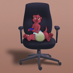 anthro bodily_fluids chair clothed clothing controller diaper diaper_fetish fur furniture game_controller gaming genital_fluids happy male on_chair paws peeing red_body red_fur sitting sitting_on_chair smile solo unclean_diaper urine used_diaper watersports wearing_diaper wet_diaper wetting wetting_diaper tinytempest mammal mustelid otter 1:1 absurd_res colored hi_res