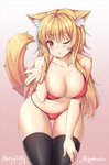 big_breasts bikini blonde_hair blowing_kiss breasts camel_toe cleavage clothed clothing female hair legwear one_eye_closed solo swimwear thigh_highs two-piece_swimsuit wink fastrunner2024 kaptivate tiffy_(fastrunner2024) animal_humanoid cat_humanoid felid felid_humanoid feline feline_humanoid humanoid mammal mammal_humanoid 2019 artist_collaboration digital_media_(artwork) hi_res shaded