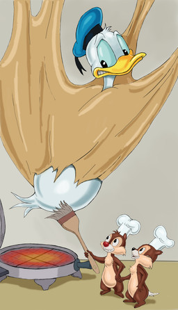 anthro appliance basting_brush beak brown_body brown_fur butt_torture character_prepared_as_food chef_hat clothing dough exposed_butt feathers fur group hat headgear headwear imminent_burning kitchen_appliance male sailor_cap stuck tail tail_feathers trio waffle_iron white_body white_feathers zdrer456 disney chip_(disney) dale_(disney) donald_duck anatid anseriform avian bird chipmunk duck ground_squirrel mammal rodent sciurid absurd_res hi_res