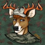 anthro antlers camo horn hunter male solo thehuntingwolf cervine deer mammal new_world_deer white-tailed_deer 1:1 absurd_res hi_res