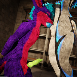 animal_genitalia animal_penis anthro anthro_on_anthro anthro_penetrated anthro_penetrating anthro_penetrating_anthro arms_tied balls basement bdsm biped black_body black_fur blue_body blue_fur blue_penis bodily_fluids bondage bound canine_genitalia canine_penis claws clothing cum cum_drip cum_dripping_from_penis cum_in_mouth cum_inside cum_on_penis depth_of_field dominant dripping duo erection fellatio fur genital_fluids genitals green_penis grey_body grey_fur hair inside kneeling kneeling_oral_position knot legwear male male/male male_penetrated male_penetrating male_penetrating_male multicolored_body nude open_mouth oral oral_penetration orgasm paws penetration penile penis purple_body purple_fur red_body red_fur reflection restraints sex sex_dungeon slim slim_anthro slim_male slim_sub smile standing submissive submissive_male tail white_body white_fur dragonplayer blender_cycles dragonplayer_(character) mccheese178 canid canine canis fox jex jexouium mammal rexouium 1:1 3d_(artwork) absurd_res blender_(artwork) digital_media_(artwork) hi_res