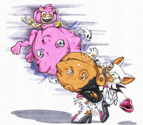 anthro belly big_belly breasts clothing female gloves group handwear huge_belly nipples pink_body possession pregnant pregnant_female vore killboo sega sonic_the_hedgehog_(series) amy_rose rouge_the_bat bat boo_(sonic) eulipotyphlan ghost hedgehog mammal spirit 2026 hi_res