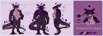 abs anthro black_hole butt crystal feet horn information information_board male muscular muscular_anthro muscular_male muscular_thighs pecs purple_body solo spikes tail text hierro_(artist) mythology karmenthoul dragon mythological_creature mythological_scalie scalie wingless_dragon absurd_res english_text hi_res model_sheet