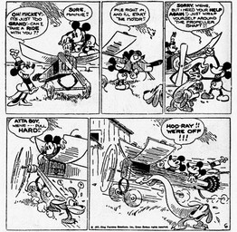 4_fingers aircraft airplane ambiguous_gender anthro bottomwear clothed clothing dialogue eyelashes female feral fingers flower footwear group hat headgear headwear high_heels male motion_lines open_mouth outside pants plant shoes skirt speech_bubble text trio vehicle ub_iwerks walt_disney_(artist) win_smith disney public_domain mickey_mouse minnie_mouse wienie_the_dachshund canid canine canis dachshund domestic_dog hunting_dog mammal mouse murid murine rodent 1930 20th_century absurd_res ancient_art black_and_white comic english_text hi_res monochrome