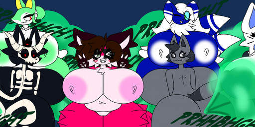 anthro areola arm_tuft big_areola big_breasts blush bone breasts chest_tuft crown elbow_tuft facial_tuft fart fart_cloud fart_fetish female fluffy_thighs genitals group hair headgear huge_breasts huge_thighs hyper hyper_breasts hyper_thighs machine nipples nude skull tail thick_thighs tuft vulva lord_shad nintendo pokemon slime_rancher dizzy_(lord_shad) fleece_(ggilnsfw) lucia_(lord_shad) pearl_(ggilnsfw) shad_(lord_shad) slate_(ggilnsfw) canid canine canis domestic_cat felid feline felis generation_5_pokemon generation_6_pokemon ghost mammal meowstic pokemon_(species) robot serperior slime_(slime_rancher) spirit tabby_cat tabby_slime wolf invalid_tag absurd_res hi_res