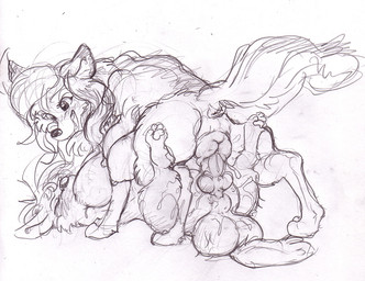 alpha anatomically_correct anatomically_correct_pussy animal_genitalia anus black_and_white bladder_inflation breasts canine canine_penis canine_pussy domination female feral hyper inflation knot line_art male mammal milk monochrome multi_breast nullenigma nursing paws peeing penis piss_inflation plain_background pussy scenting sketch titdog urine watersports white_background
Rating: Explicit
Score: 6
User: FuzzballFox
Date: August 17, 2010
