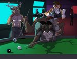 abs alcohol anthro antlers ass_up athletic athletic_anthro athletic_male ball bar bent_over beverage billiard_ball billiard_table billiards blue_body blue_scales boots breasts brown_body brown_fur brown_hair butt cleavage clothed clothing crop_top cue_ball cue_stick drinking face_on_breast female footwear fur furniture group hair head_lock high_heeled_boots high_heels horn male male/female multicolored_body multicolored_fur orange_body orange_fur panties pecs scales scut_tail shadow shirt shoes short_tail smile table tail topless topless_anthro topless_male topwear two_tone_body two_tone_fur underwear white_body white_fur yellow_body yellow_fur yawg bob_(yawg) dutch_(yawg) mia_(yawg) renee_(yawg) canid canine canis cervine deer domestic_dog felid fox lagomorph leporid mammal pantherine rabbit reptile scalie tiger wolf 2022