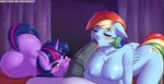 2019 animal_genitalia animal_penis anthro anthrofied anus areola balls blush breasts butt cutie_mark digital_media_(artwork) duo_focus equid equine equine_genitalia equine_penis eyelashes eyes_closed faceless_character faceless_male female friendship_is_magic genitals group hasbro hi_res horn looking_at_viewer male male/female mammal my_little_pony mythological_creature mythological_equine mythology nipples nude oral pegasus penis pussy rainbow_dash_(mlp) sex text tongue tongue_out twilight_sparkle_(mlp) twistedscarlett60 unicorn url wings