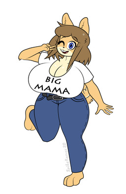 5_fingers anthro barefoot belt belt_buckle big_breasts biped blue_bottomwear blue_clothing blue_pants bottomwear breasts brown_hair buckle cleavage clothed clothing countershade_torso countershading eyebrow_through_hair eyebrows eyelashes feet female fingers fur gesture hair hand_gesture huge_breasts looking_at_viewer one_eye_closed one_leg_up open_mouth open_smile pants raised_leg shirt simple_background smile solo t-shirt tail tan_body tan_fur teeth text text_on_clothing text_on_shirt text_on_t-shirt text_on_topwear tooth_gap topwear translucent translucent_hair v_sign white_background white_clothing white_shirt white_t-shirt white_topwear wink winking_at_viewer spikeramos june_(jinu) canid canine canis domestic_dog mammal shiba_inu spitz 2020 absurd_res artist_name dated english_description english_text hi_res