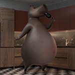 alcohol anthro belly beverage big_belly butt container cup drinking drinking_glass eyes_closed female flat_chested glass glass_container glass_cup kitchen monobutt navel nude solo wine wine_glass ocsda dreamworks madagascar_(series) gloria_(madagascar) common_hippopotamus hippopotamid mammal 3d_(artwork) blender_(artwork) digital_media_(artwork) hi_res