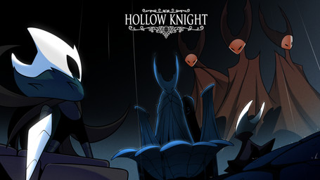 2_horns ambiguous_gender biped black_eyes cloak clothing group holding_melee_weapon holding_object holding_weapon horn melee_weapon nail_(weapon) red_cloak red_clothing sculpture standing statue text weapon white_text negasimon hollow_knight_(franchise) team_cherry hollow_knight_(character) hornet_(hollow_knight) mantis_lord_(hollow_knight) arthropod vessel_(species) 16:9 2025 absurd_res english_text hi_res widescreen